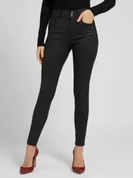 image of Guess Coated Skinny Fit Denim Pant