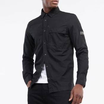 Image of Barbour International Mens Rapid Overshirt - Black - L