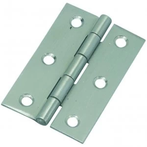 image of Wickes Butt Hinge - Stainless Steel 76mm Pack of 2