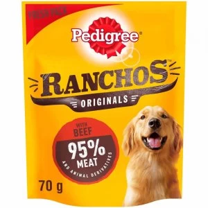 image of Pedigree Ranchos Beef Dog Treats 70g