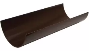 Image of Floplast Brown Half Round Gutter Length (L)2M (Dia)112mm