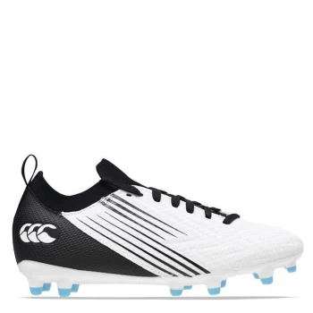 Image of Canterbury Speed Pro FG Rugby Boots - White/Black