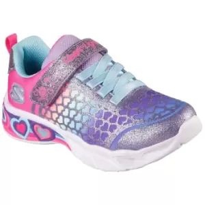 Image of Skechers Girls Sweetheart Lights Lovely Colors Trainers UK Size 2 (EU 35)
