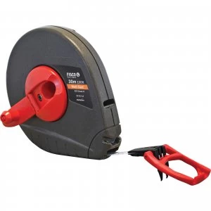 image of Fisco Satellite Tape Measure Imperial & Metric 100ft / 30m 10mm