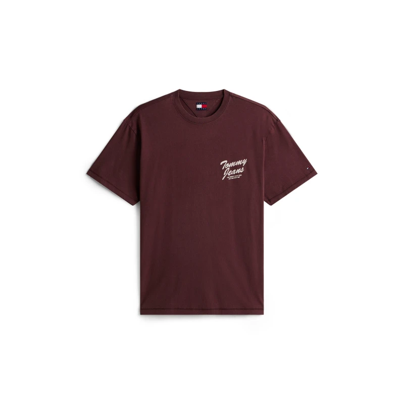 Image of Tommy Jeans Mens TJ Novelty T-Shirt Rich Brown male S