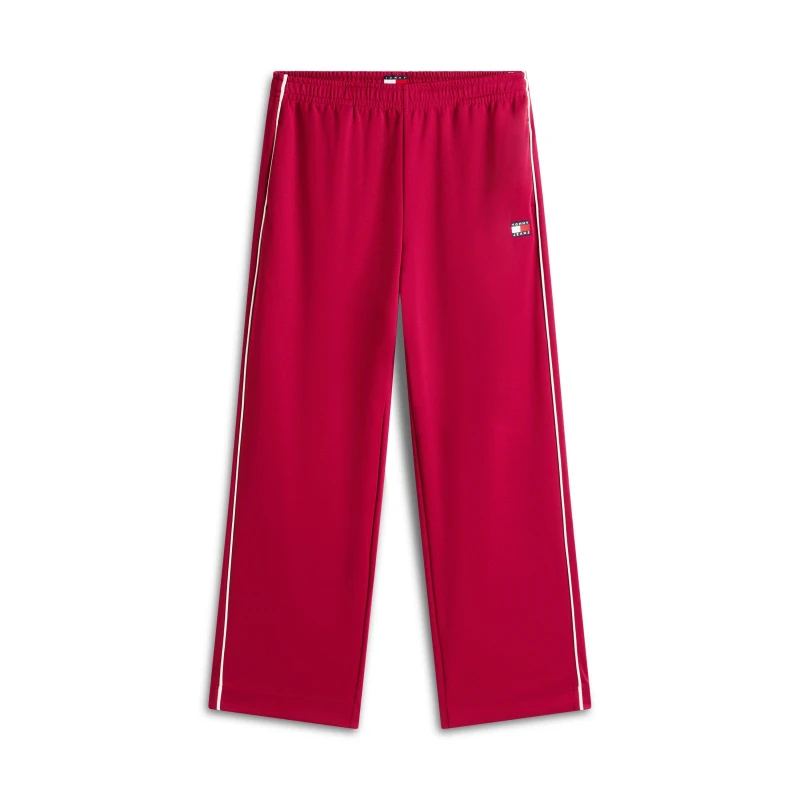 Image of Tommy Jeans Womens Archive Open Hem Woven Tracksuit Joggers Lavish Cerise female 8 (XS)