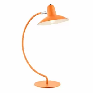 Image of Village At Home Charlie Curve Desk Lamp Orange