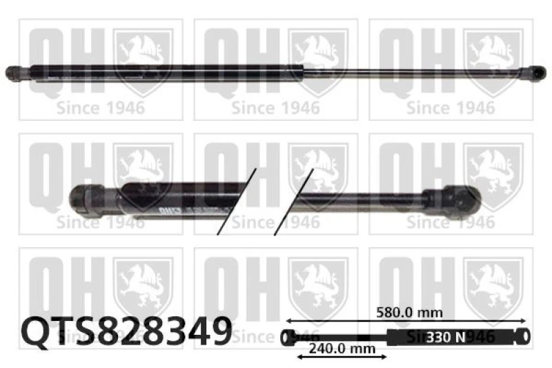 Image of QUINTON HAZELL Bonnet strut QUINTON HAZELL QTS828349