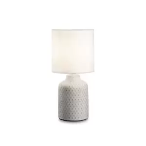 image of Kali'3 Indoor Table Lamp 1 Light White with Shade E14