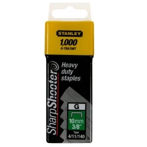 image of Stanley Heavy Duty G Type Staples 10mm box 1000