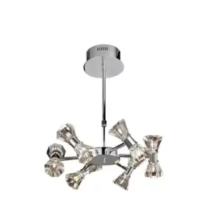 Image of Elisa Pendant Round 12 Light G4 Polished Chrome, NOT LED/CFL Compatible