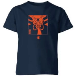 image of Samurai Jack Aku Kanji Kids T-Shirt - Navy - 11-12 Years