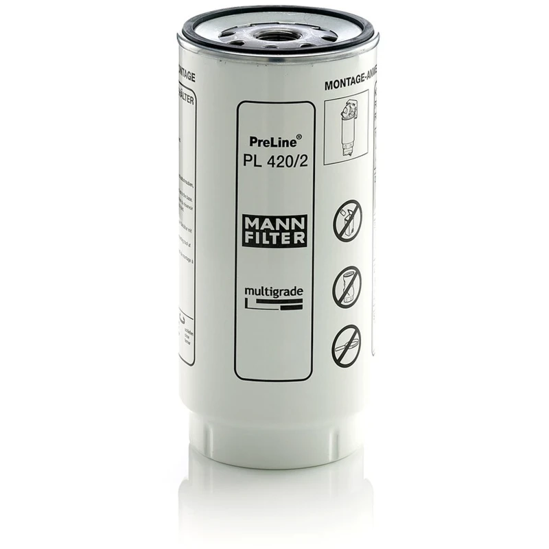 Image of MANN-FILTER PL 420/2 x Fuel Filter with gasket/seal Fuel filter (9)