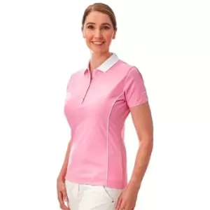 image of Under Par Golf Polo Ladies - Pink