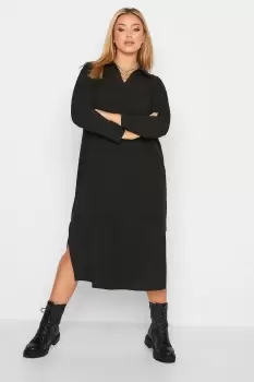 Image of Ribbed Spilt Sides Maxi Dress