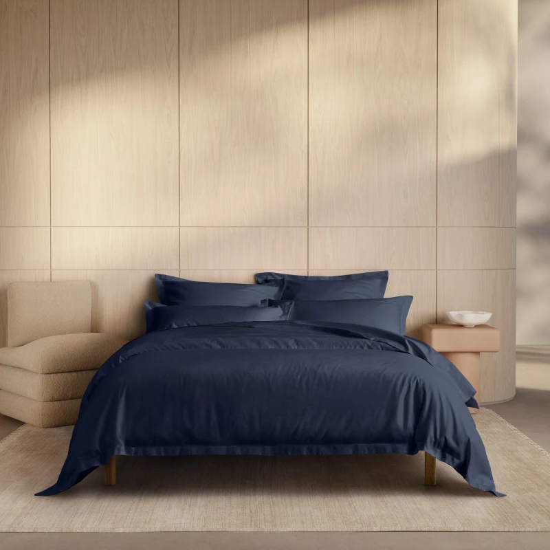 Image of Sheridan 1000tc Cotton Sateen Duvet Cover - Blue Blue Double