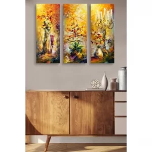 Image of MDF0057 Multicolor Decorative MDF Painting (3 Pieces)