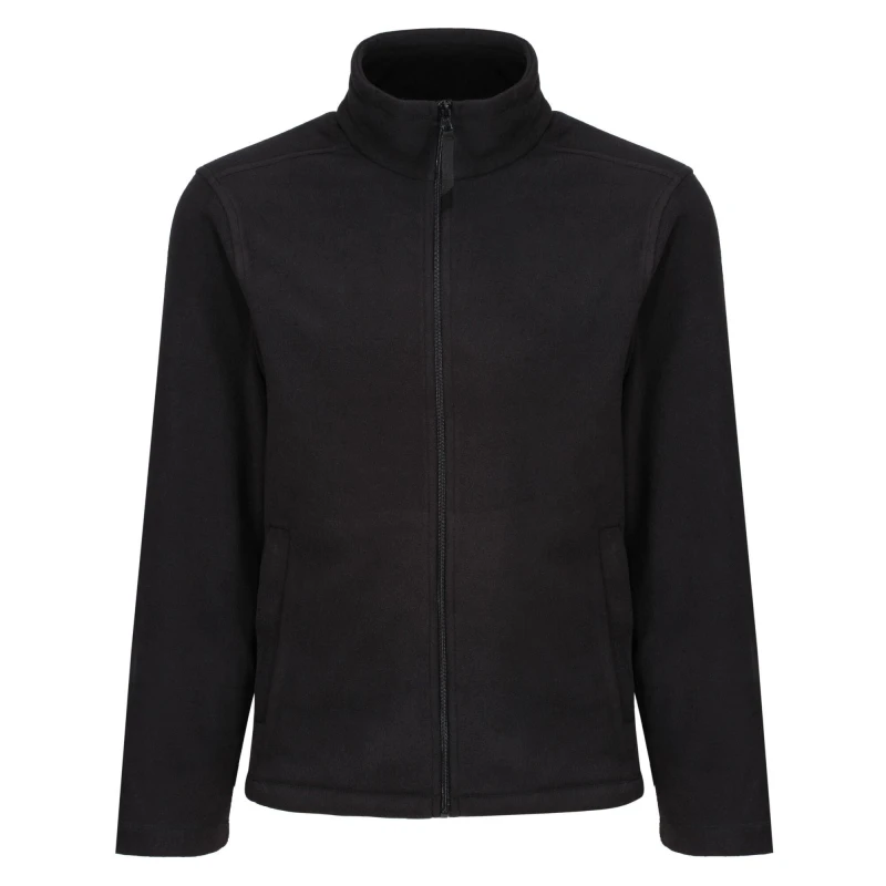 Image of Regatta Mens Micro Full Zip Lightweight Workwear Microfleece Jacket XXL - Chest 46-48' (117-122cm) BLACK TRF557-800-XXL