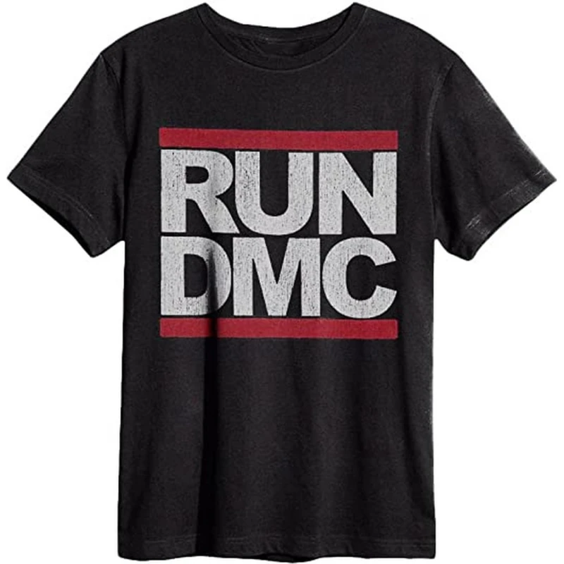 Image of Amplified Amplified Men Run DMC Logo T-Shirt in Charcoal Size: X-Small Charcoal XS Male 5063238255692