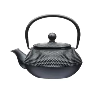 image of La Cafetiere Black Cast Iron 600ml Infuser Teapot Black