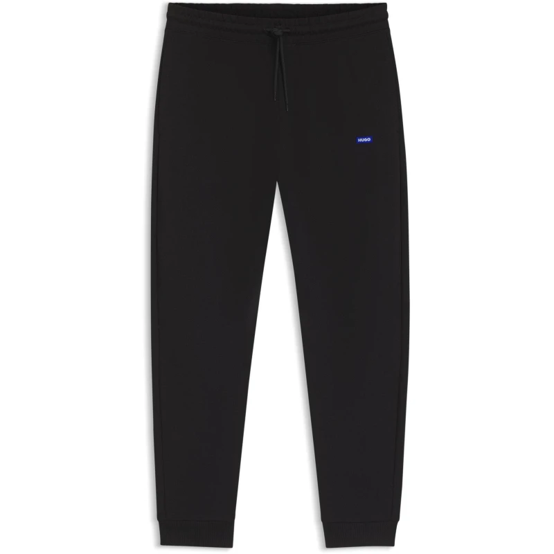 Image of HUGO Blue Napin Regular Fit Joggers-Black, Size L, Men Black VQQVT Male L