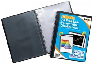 Image of Tiger A4 Fold Back Display Book 24 Pocket