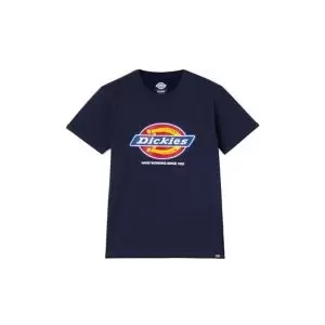 Image of Dickies Denison Blue T-Shirt Large Navy Blue