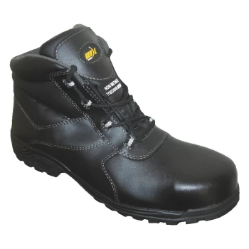 Image of Hartford Mens Black Slip Resistant Safety Boots - Size 8