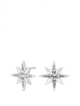 image of Simply Silver Swarovski North Star Stud Earrings