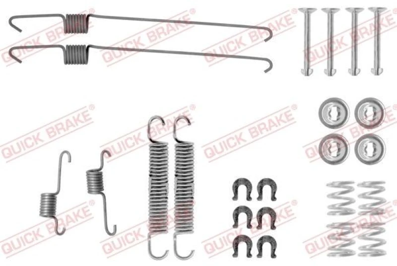 Image of QUICK BRAKE Brake shoe fitting kit QUICK BRAKE 105-0001