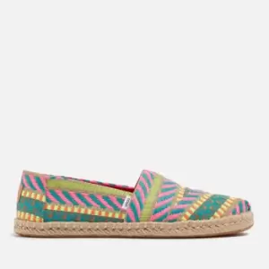 image of TOMS Womens Alpargata Rope Canvas Espadrilles - UK 4