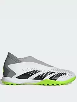 Image of Adidas Mens Predator Laceless 20.3 Astro Turf Football Boot, White, Size 11, Men