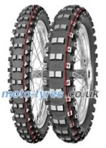 Image of Mitas Terra Force-MX MH ( 90/100-12 TT 46M Rear wheel, Compound Medium HARD, NHS, red ) R-480514 Motorcycle Tyres Motocross Tyres