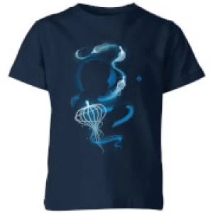 image of Fantastic Beasts Newt Silhouette Kids T-Shirt - Navy - 11-12 Years