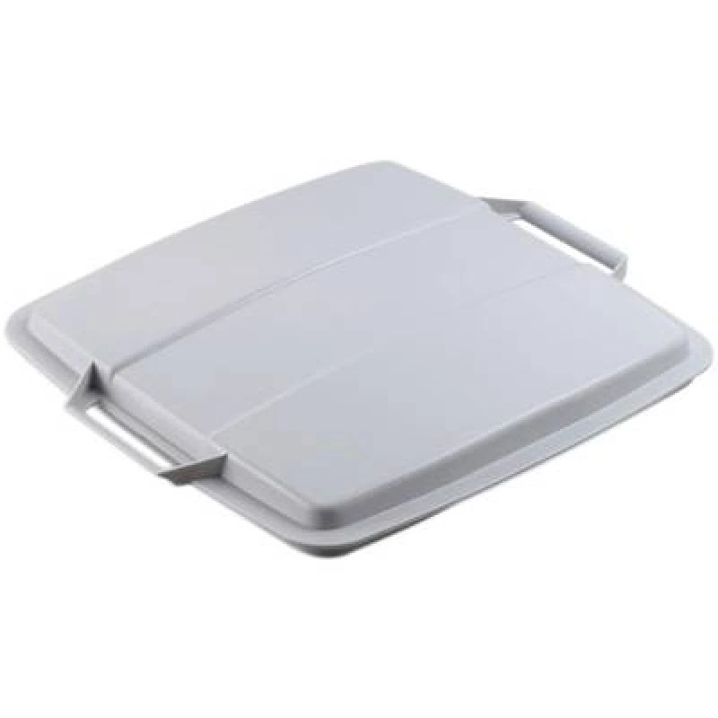 Image of Durable Durable DURABIN ECO 90L Recycled Plastic Square Bin Lid - Grey Grey
