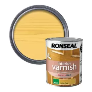 image of Ronseal Interior Oak Matt Varnish, 750Ml