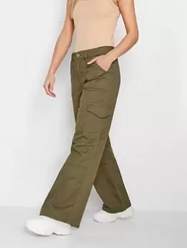 Image of PixieGirl Petite Twill Loose Utility - Green, Size 10, Women