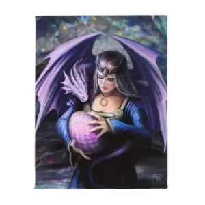 Image of 19x25cm Siblings Canvas Plaque by Anne Stokes
