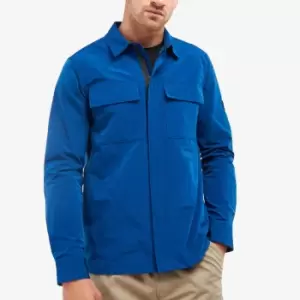 Image of Barbour International Cylinder Logo-Appliqued Shell Overshirt - L
