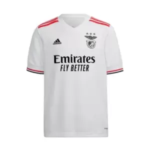 Image of adidas Benfica Away Shirt 2021 2022 Junior - White