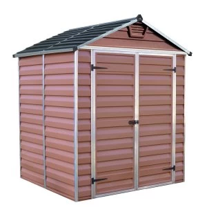 Image of Palram SkyLight Shed 6 x 5 - Amber