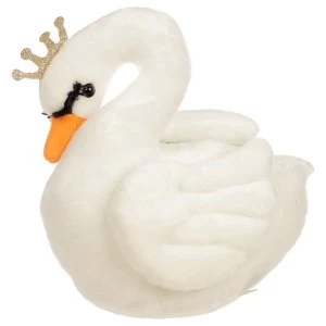 Image of Plush Swan Princess Door Stop