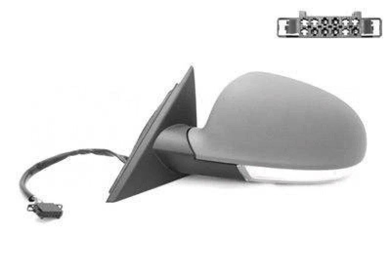 Image of VAN WEZEL 5838805 Wing mirror * HAGUS * Left, Heatable, primed Outside Mirror (50)
