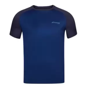 Babolat Play Crew Neck T Shirt Juniors - Blue