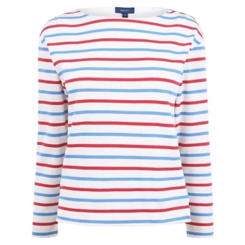 Image of Gant Striped Boatneck Sweater - Multi