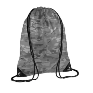 image of Bagbase Premium Gymsac Water Resistant Bag (11 Litres) (Pack Of 2) (One Size) (Arctic Camo)