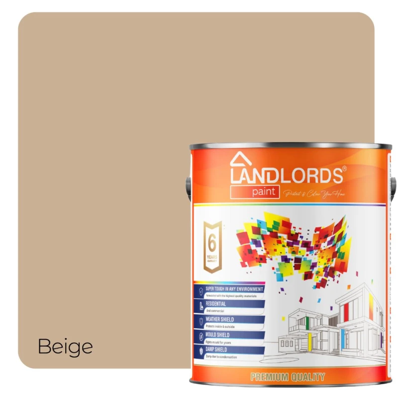 Image of LANDLORDS PAINT One Coat Paint - 10L in Beige Beige Unisex 10L