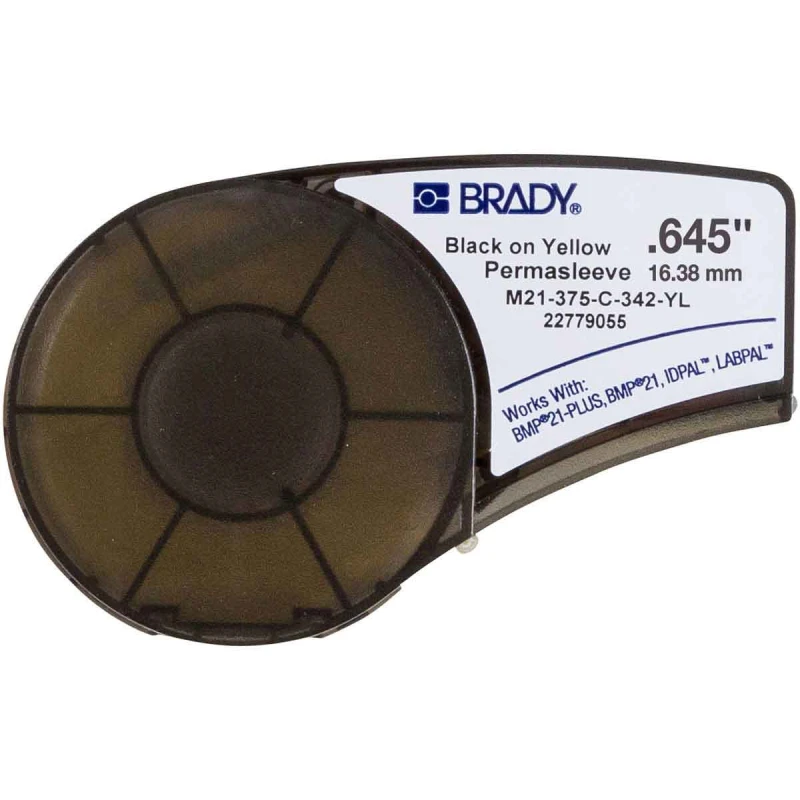Image of Brady M21-375-C-342-YL printer label Yellow Non-adhesive printer label
