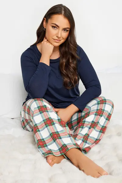 Image of Yours Curve Fleece Pj Leg White, Size 18-20, Women