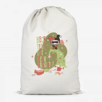 image of The Joker Heck Yeah I've Been Naughty Cotton Storage Bag - Large